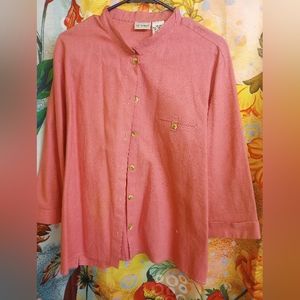 PINK LIZ BAKER Blouse     Size XL